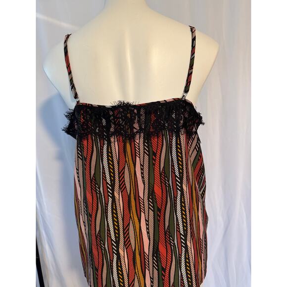 Willow & Root Autumn Stripe Camisole Blouse - Boho Elegance - L - Picture 2 of 9